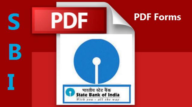 SBI Bank Account All Forms PDF Download