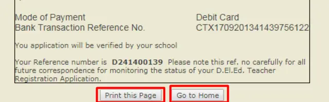 payment receipt form NIOS