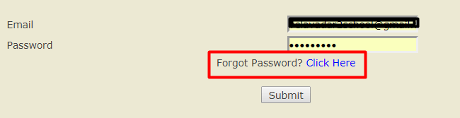forgot password deled nios