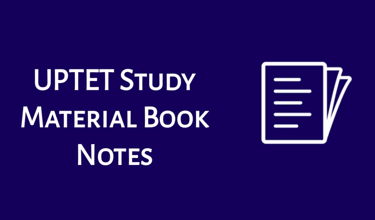 UPTET Study Material Book Notes Pdf Free Download