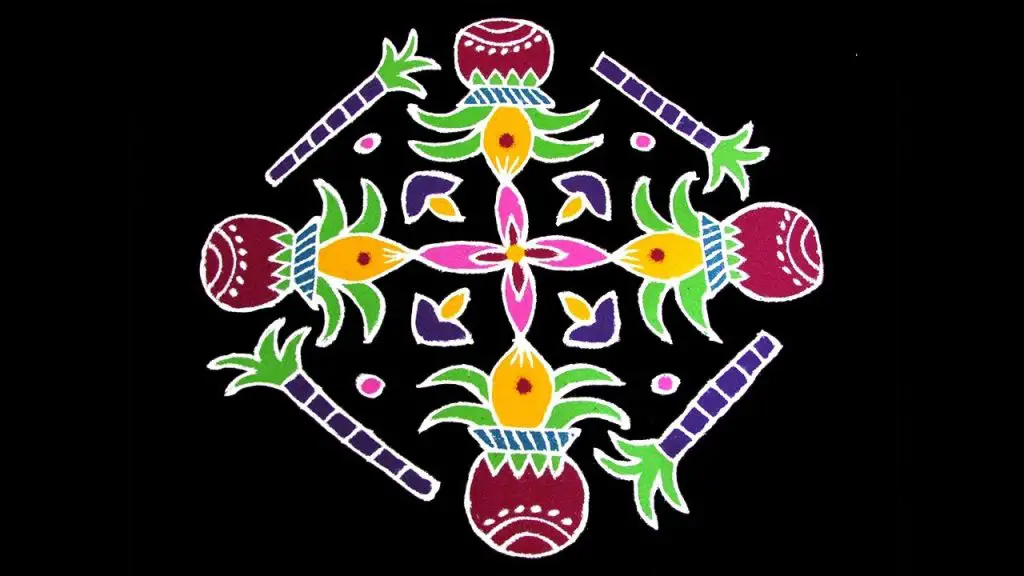 Simple Pongal Special Rangoli