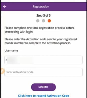 conform new user registration activation code