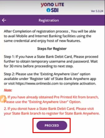 yono lite sbi new registration