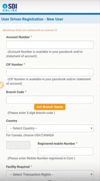 yono lite sbi new user registration