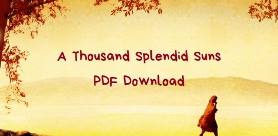 A Thousand Splendid Suns PDF Free Download