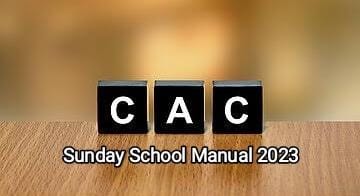 CAC Sunday School Manual 2023 PDF Download