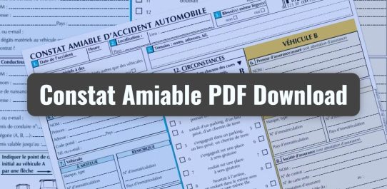 Constat Amiable PDF Free Download