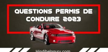 Questions Permis De Conduire 2023 PDF Free Download