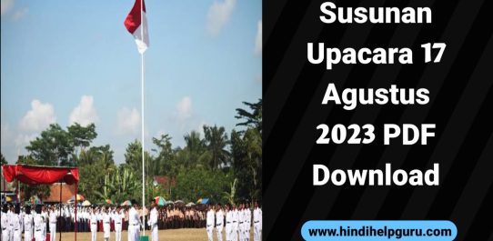 Susunan Upacara 17 Agustus 2023 PDF Free Download