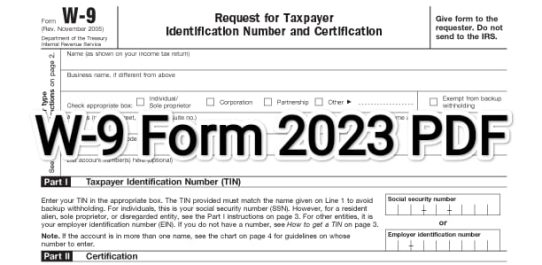 W-9 Form 2023 PDF Free Download