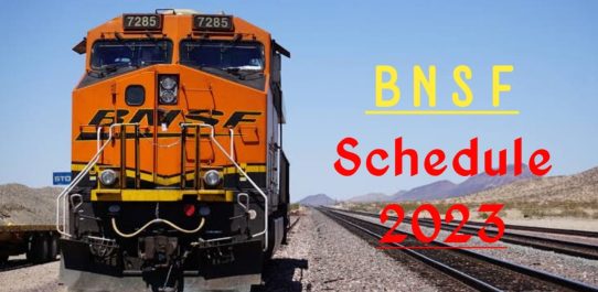 BNSF Schedule 2023 PDF Free Download