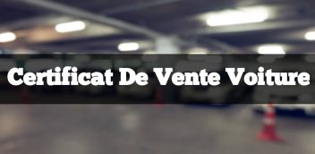 Certificat De Vente Voiture PDF Free Download