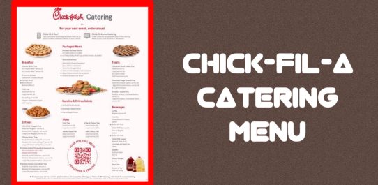 Chick-Fil-A Catering Menu PDF Free Download