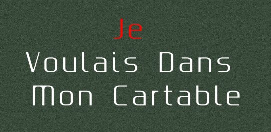 Je Voulais Dans Mon Cartable PDF Free Download