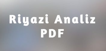 Riyazi Analiz PDF Free Download