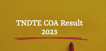 TNDTE COA Result 2023 PDF Free Download