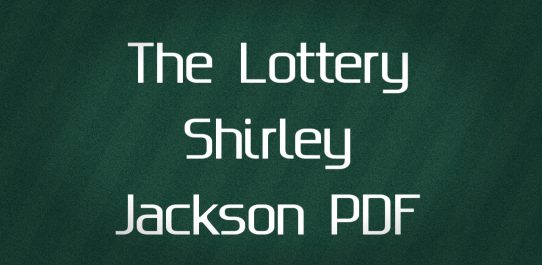 The Lottery Shirley Jackson PDF Free Download