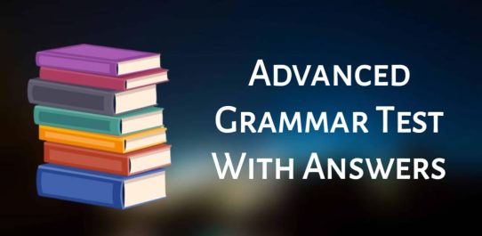 Advanced Grammar Test With Answers PDF Free Download