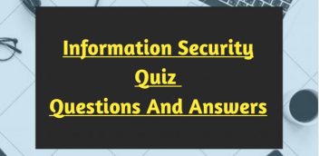 Information Security Quiz Questions And Answers PDF Download