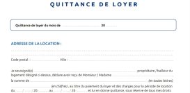 Quittance De Loyer PDF Free Download