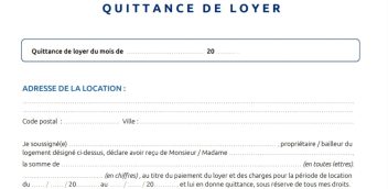 Quittance De Loyer PDF Free Download