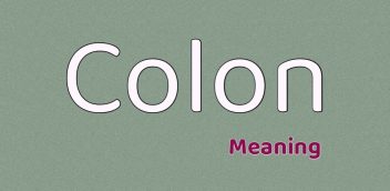 Colon Meaning