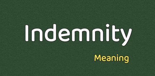 Indemnity Meaning