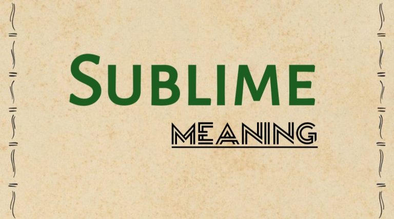 Sublime Meaning sublime-meaning