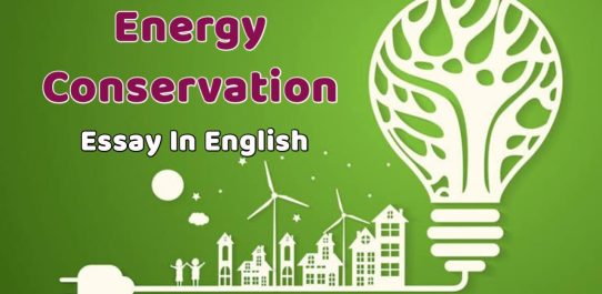 Energy Conservation Essay In English