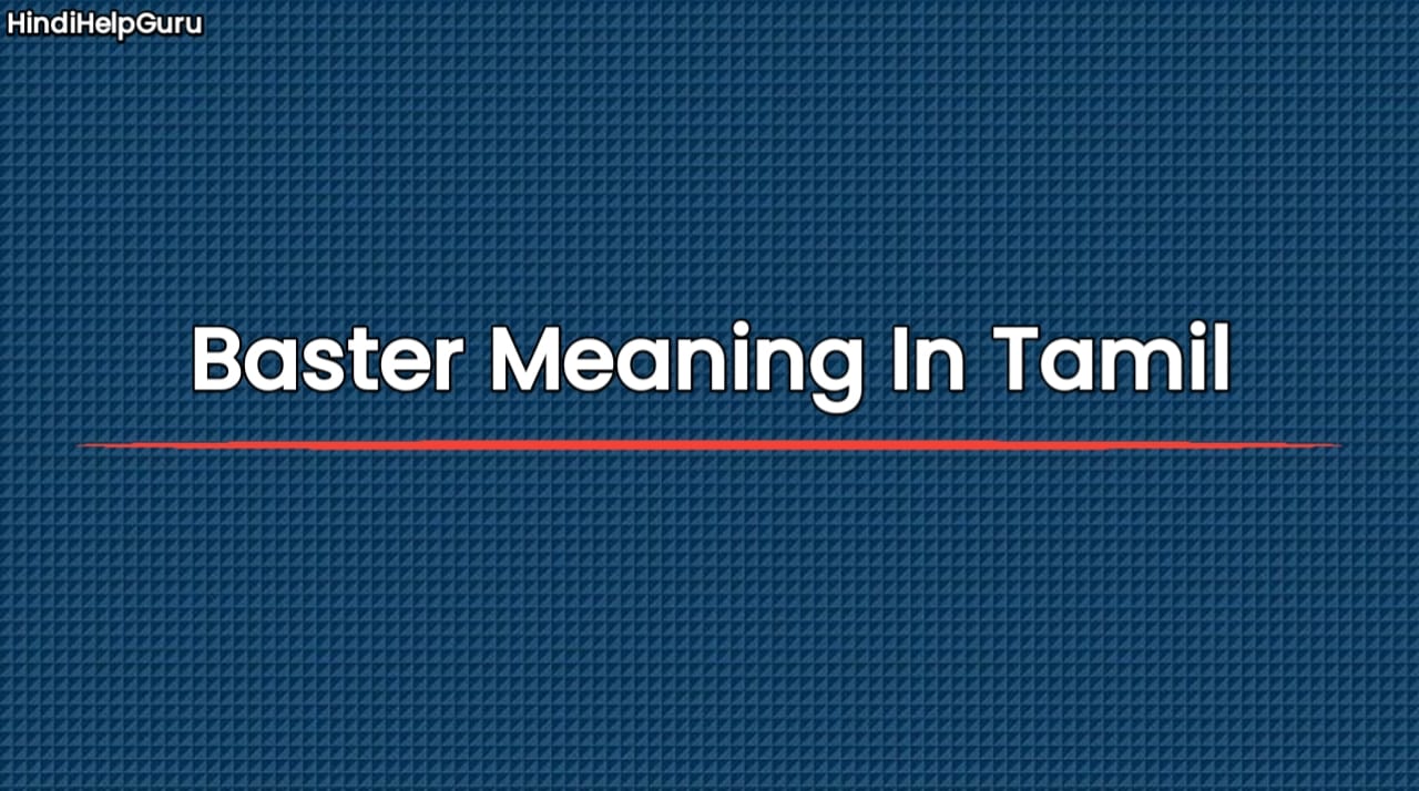 Baster Meaning In Tamil
