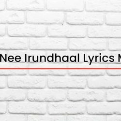 Ennodu Nee Irundhaal Lyrics Meaning