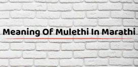 Meaning Of Mulethi In Marathi