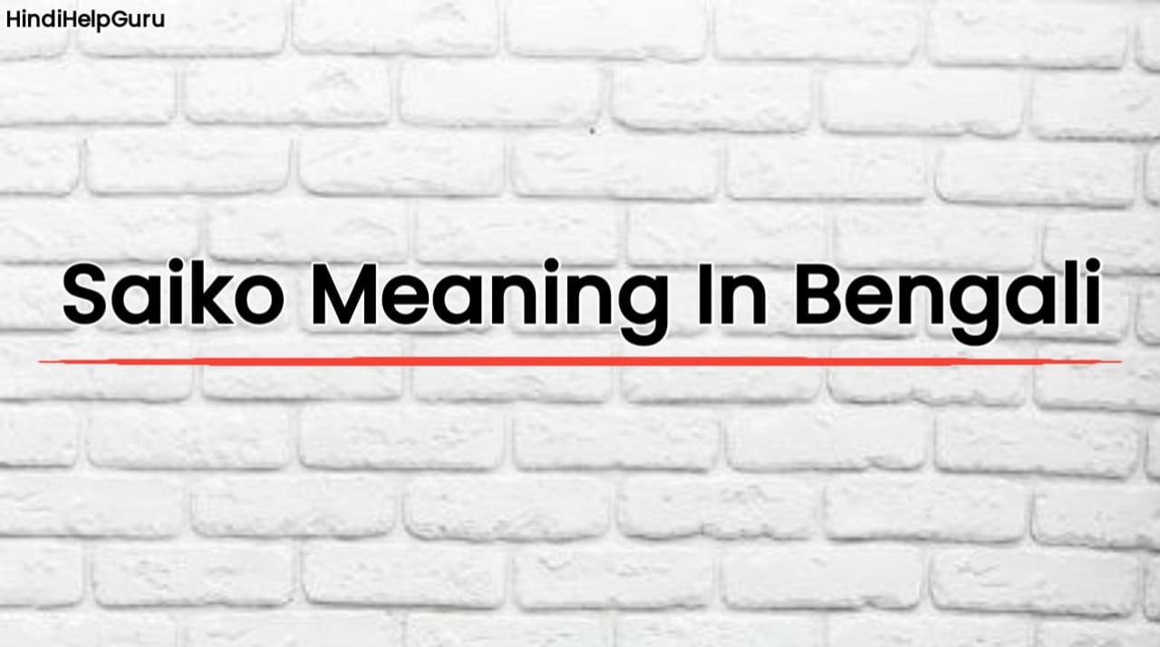 Saiko Meaning In Bengali