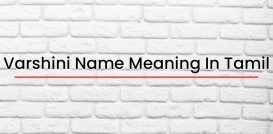 Varshini Name Meaning In Tamil