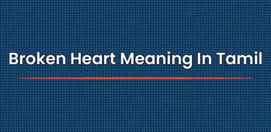 Broken Heart Meaning In Tamil