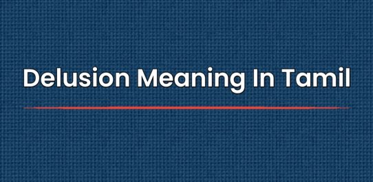 Delusion Meaning In Tamil | தமிழில் அர்த்தம்