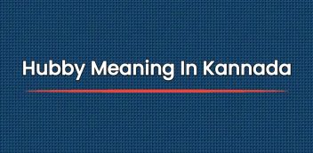 Hubby Meaning In Kannada | ಕನ್ನಡದಲ್ಲಿ ಹಬ್ಬಿ ಅರ್ಥ