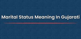 Marital Status Meaning In Gujarati