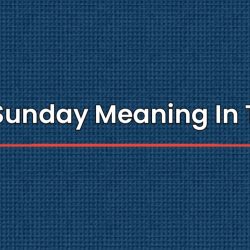 Palm Sunday Meaning In Telugu