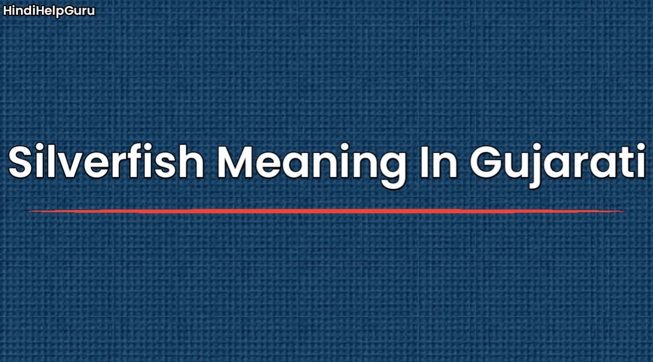 Silverfish Meaning In Gujarati