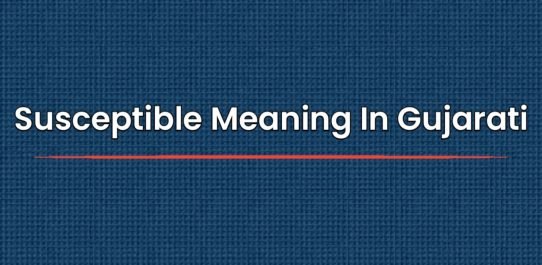 Susceptible Meaning In Gujarati