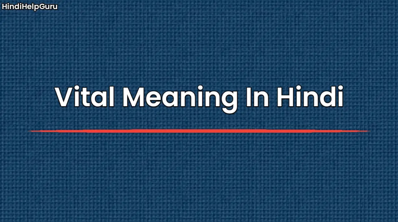Vital Meaning In Hindi 